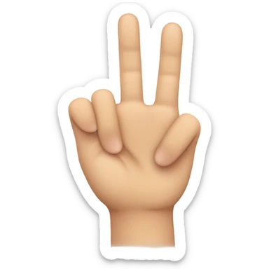 Hand Gesture Details:

Finger Positions:

Thumb: Extended outward.

Index Finger: Extended upward.

Middle and Ring Fingers: Folded down towards the palm.

Pinky Finger: Extended upward. sticker