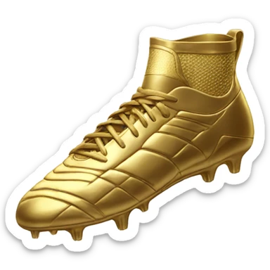 Golden football boot sticker