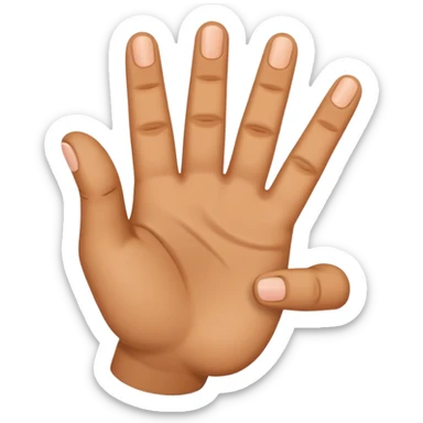 Finger gun hand sticker