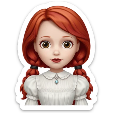 Annabelle doll (red hair) from The Conjuring movie sticker
