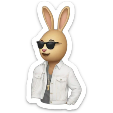 bad bunny jacquemus sticker