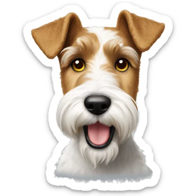 wire fox terrier sticker