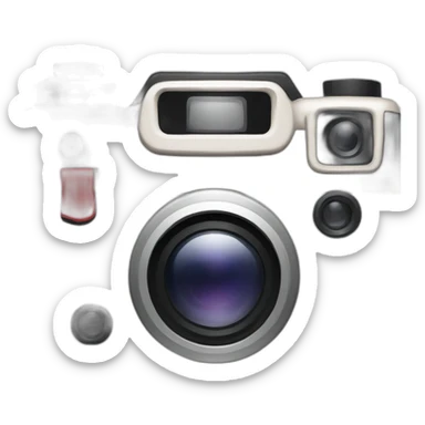photocamera in tinder style sticker