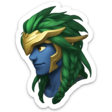 Senna from league of legends sticker
