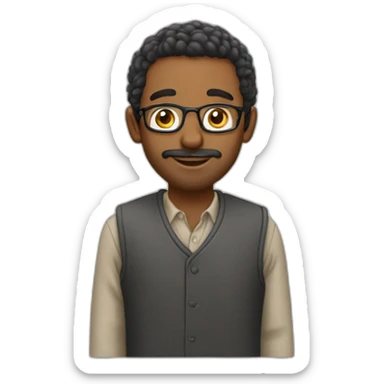 Omar est en cours d’anglais et se fais réprimander par la professeur  sticker