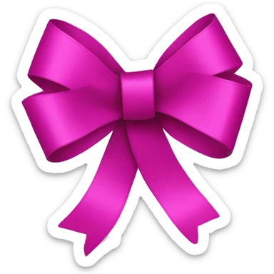 Ribbon in fuchsia  sticker