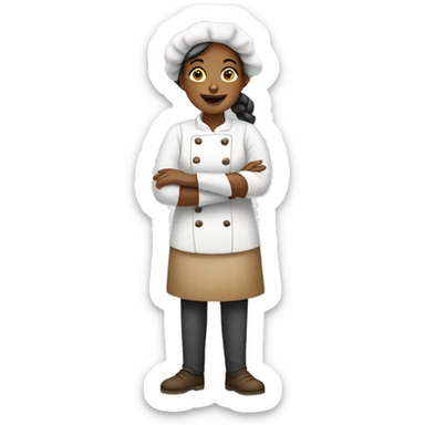 woman baker sticker
