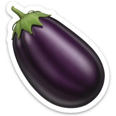 black eggplant sticker