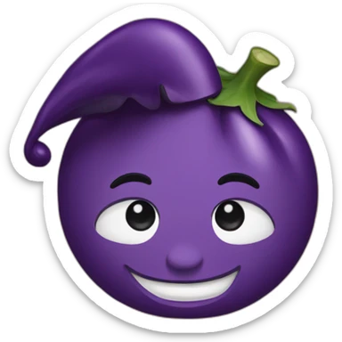 prince who has an eggplant on his hips sticker