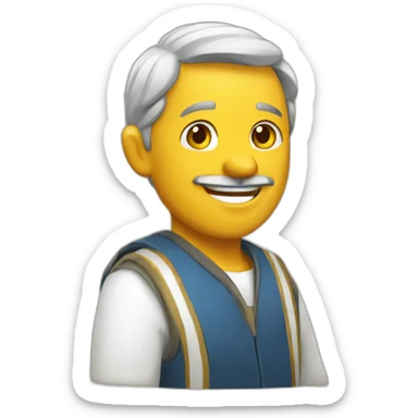 Happy merchant sticker