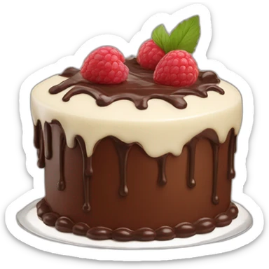 Gâteau d'anniversaire au chocolat sticker