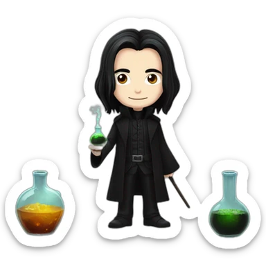 severus snape making potiongs sticker