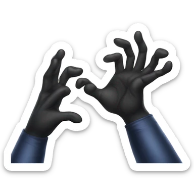 silk an venom giving a high five sticker