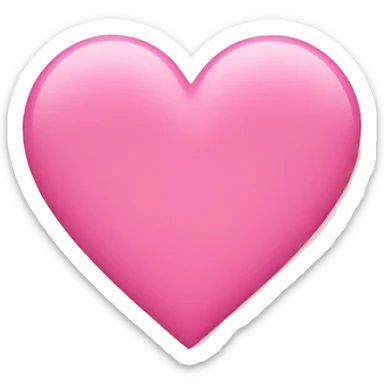 Pink heart  sticker