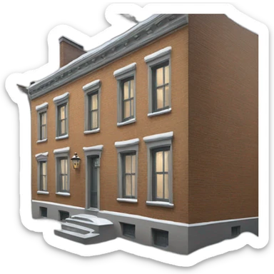 Rue avec de la neige sticker