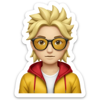 León con lentes Oakley Juliet sticker