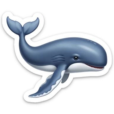 Whale sticker