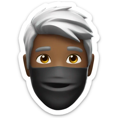 Ninja from fortnite with a low taper fade sticker