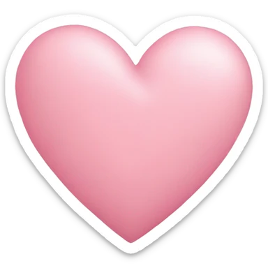 Pastell rosa Heart sticker