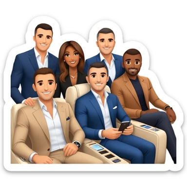 Branden Condy entrepreneur internet celebrity iman gads alex hormozi Patrick bet david gary see grant cardone on a jet celebrating WHOP ownership  sticker