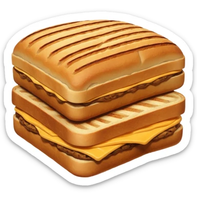 brown panini bread sticker