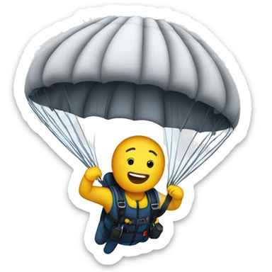 Parachuting  sticker