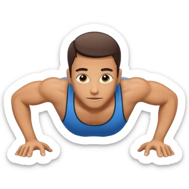 Pushup with no face sticker