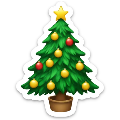 christmas tree sticker