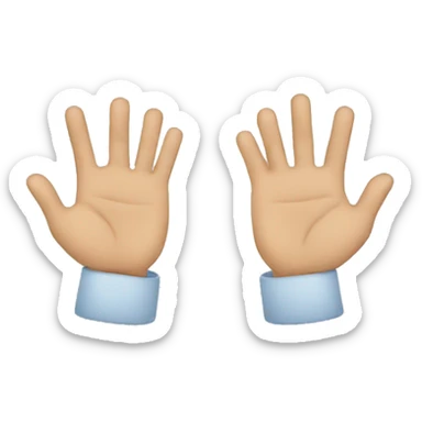 someone with right hand good and left hand bad sticker