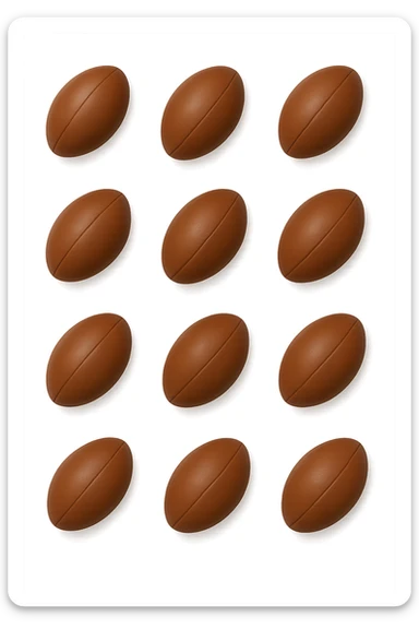 feci a palline leggermente allungate viste dall'alto sticker