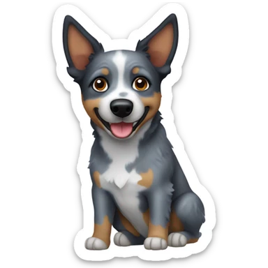 Blue heeler dog sticker