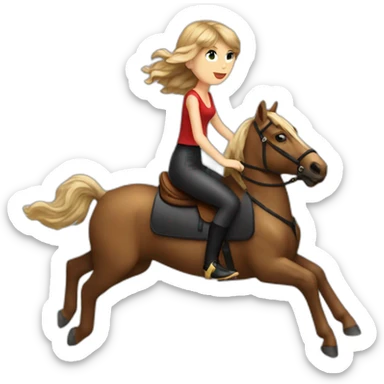 taylor-swift-riding-bbc sticker