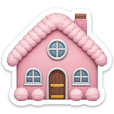 Cute pink cottage core emojis sticker