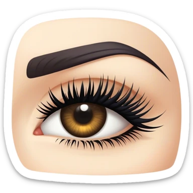 long eyelashes sticker
