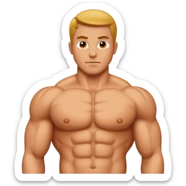 Chest muscle sticker