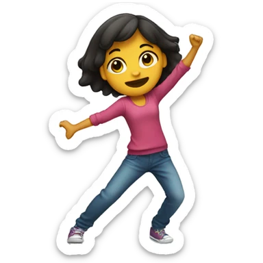 girl dabing  sticker