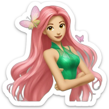 Winx-Flora sticker