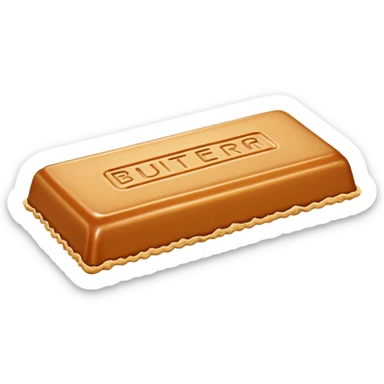 Long thin Salted caramel butter crunch bar sticker