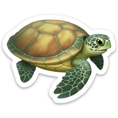 Sea turtle sticker