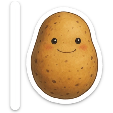 ghibli style potato sticker