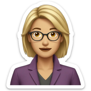 periodista mujer sticker