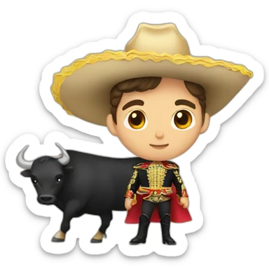 bullfighter sticker