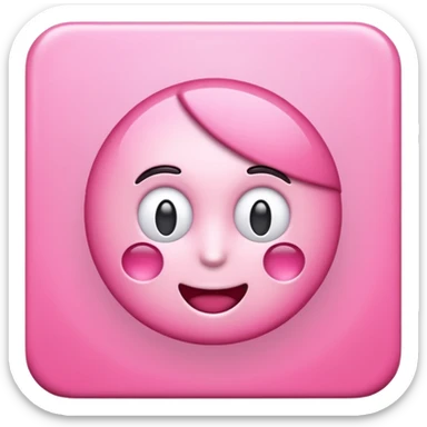 me haces un emoji de alerta en rosa tipo 3d ? te paso el código de color FDD2EF sticker