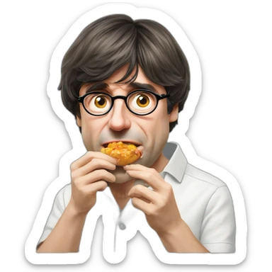 Carles puigdemont eating fuet sticker