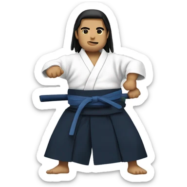 hakama aïkido sticker