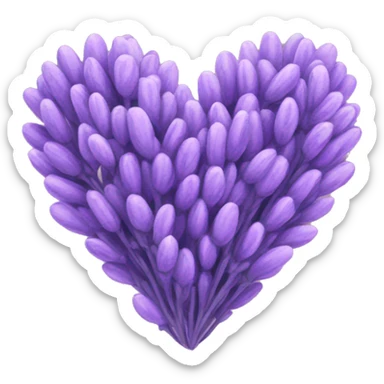 lavender heart  sticker