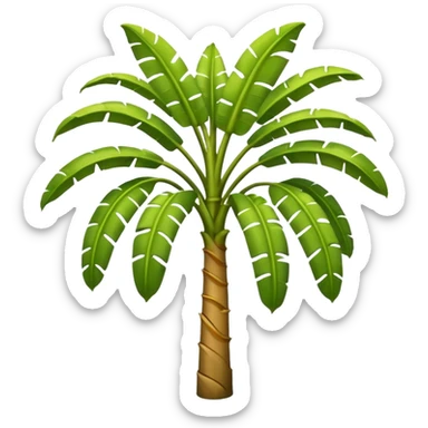 Banana tree sticker