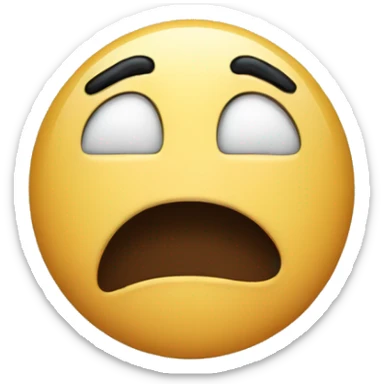 Face denying moving its head sticker