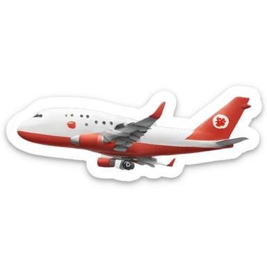 airplane from Chinise sticker