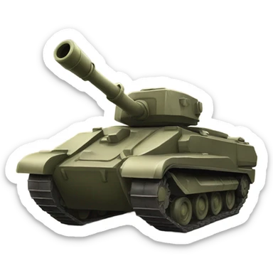 Create a emoji of one Tank in the báttle  sticker